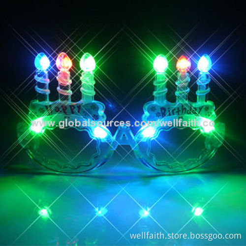 Children birthday party favor LED blinking musical sunglassesNew